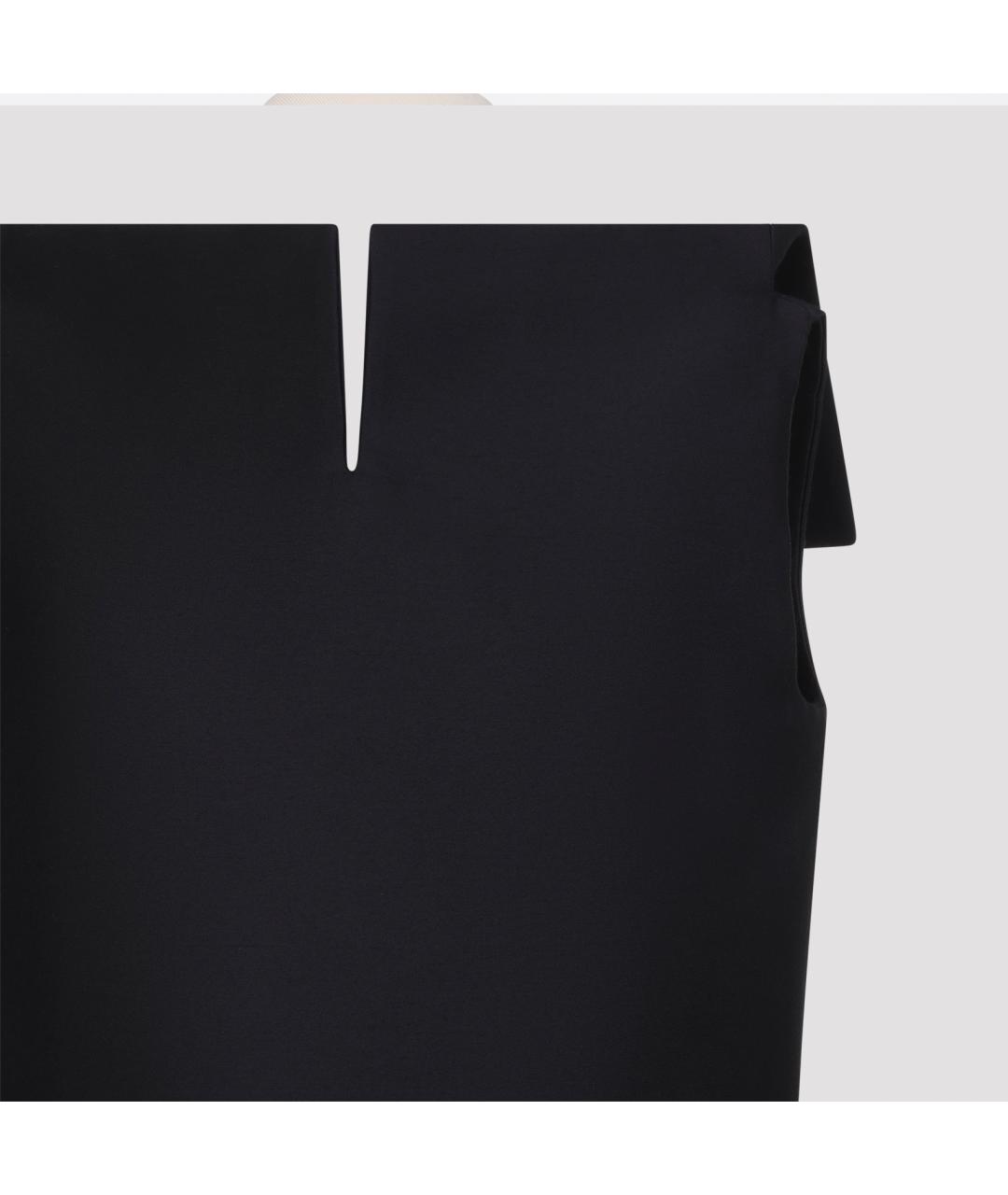 BALENCIAGA Черное шерстяное коктейльное платье, фото 4