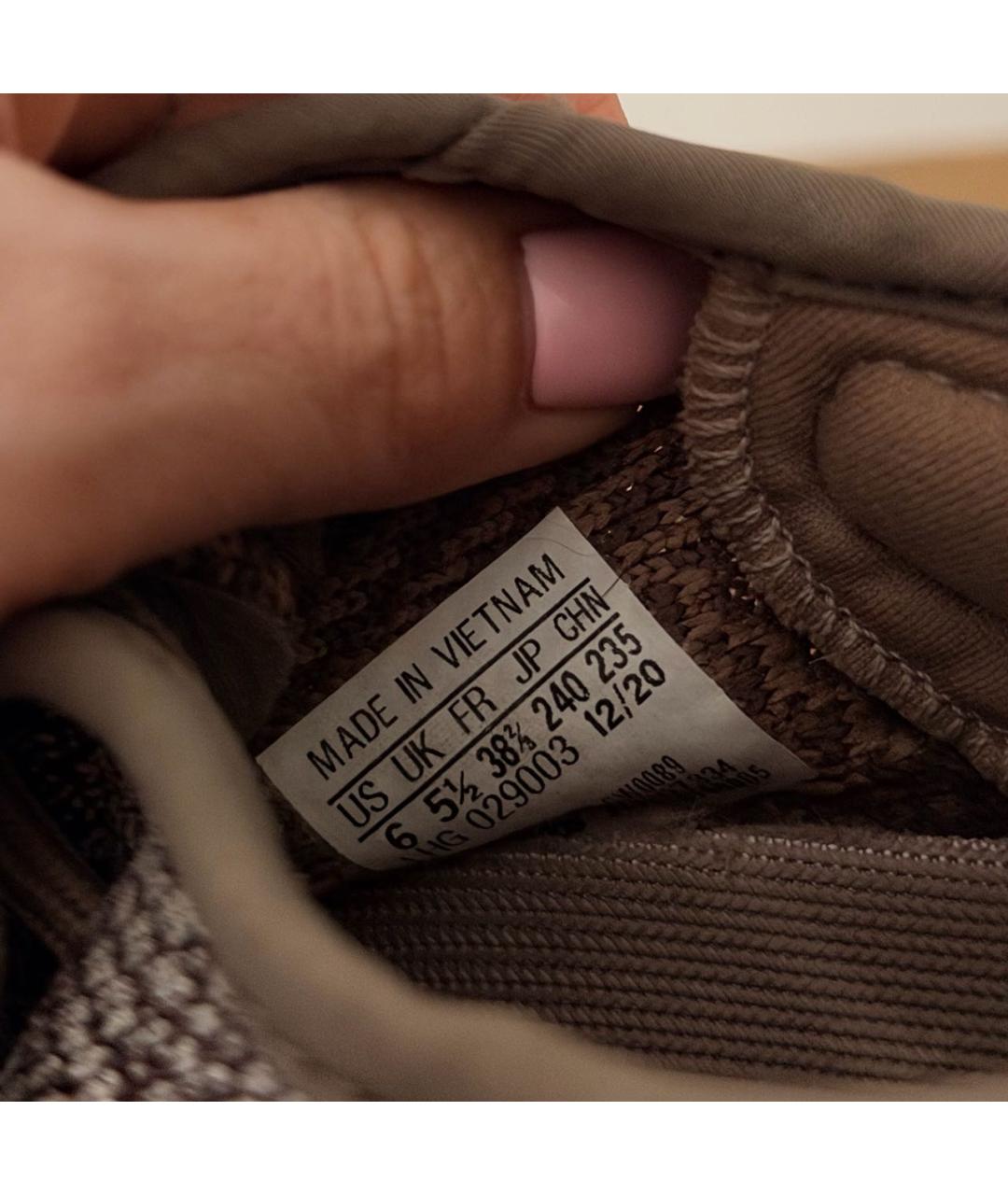 ADIDAS YEEZY Коричневые текстильные кроссовки, фото 6