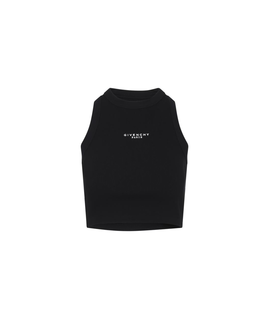 GIVENCHY Черная хлопковая майка, фото 1
