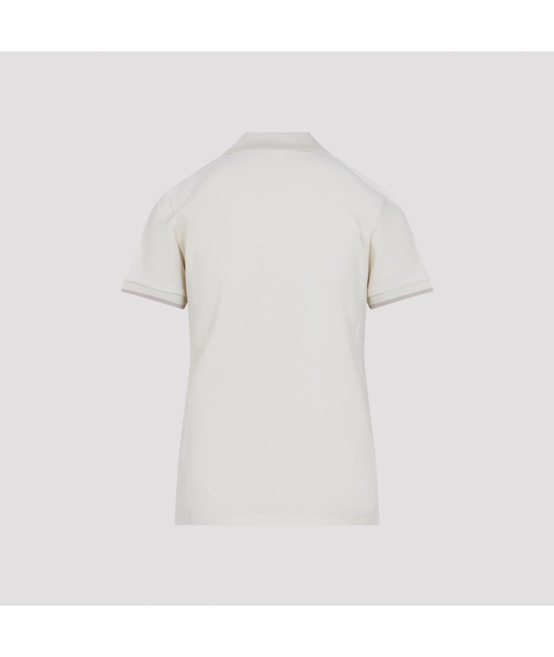 MONCLER Бежевая хлопковая футболка, фото 2