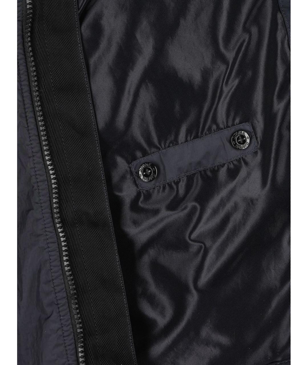 STONE ISLAND Темно-синяя полиамидовая куртка, фото 2