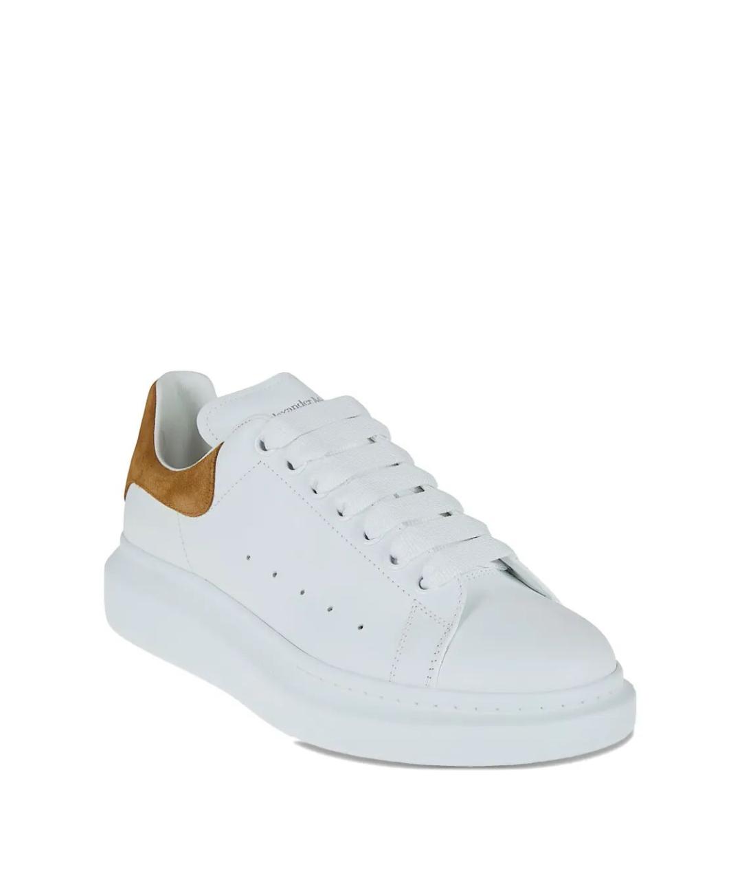 ALEXANDER MCQUEEN Белые кожаные кроссовки, фото 3