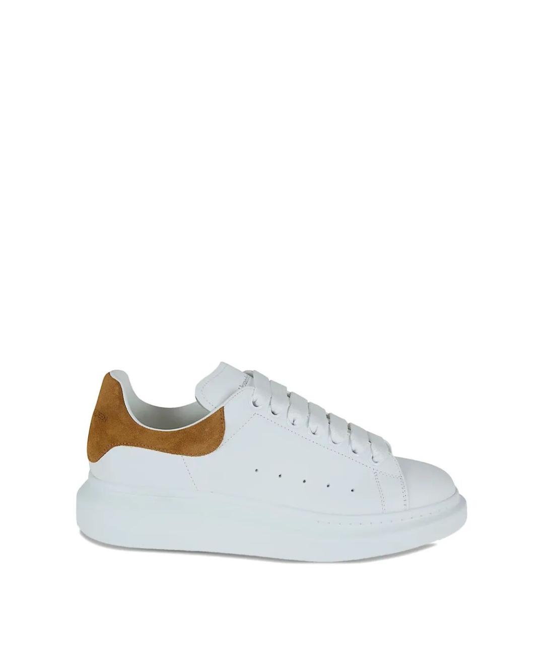 ALEXANDER MCQUEEN Белые кожаные кроссовки, фото 1