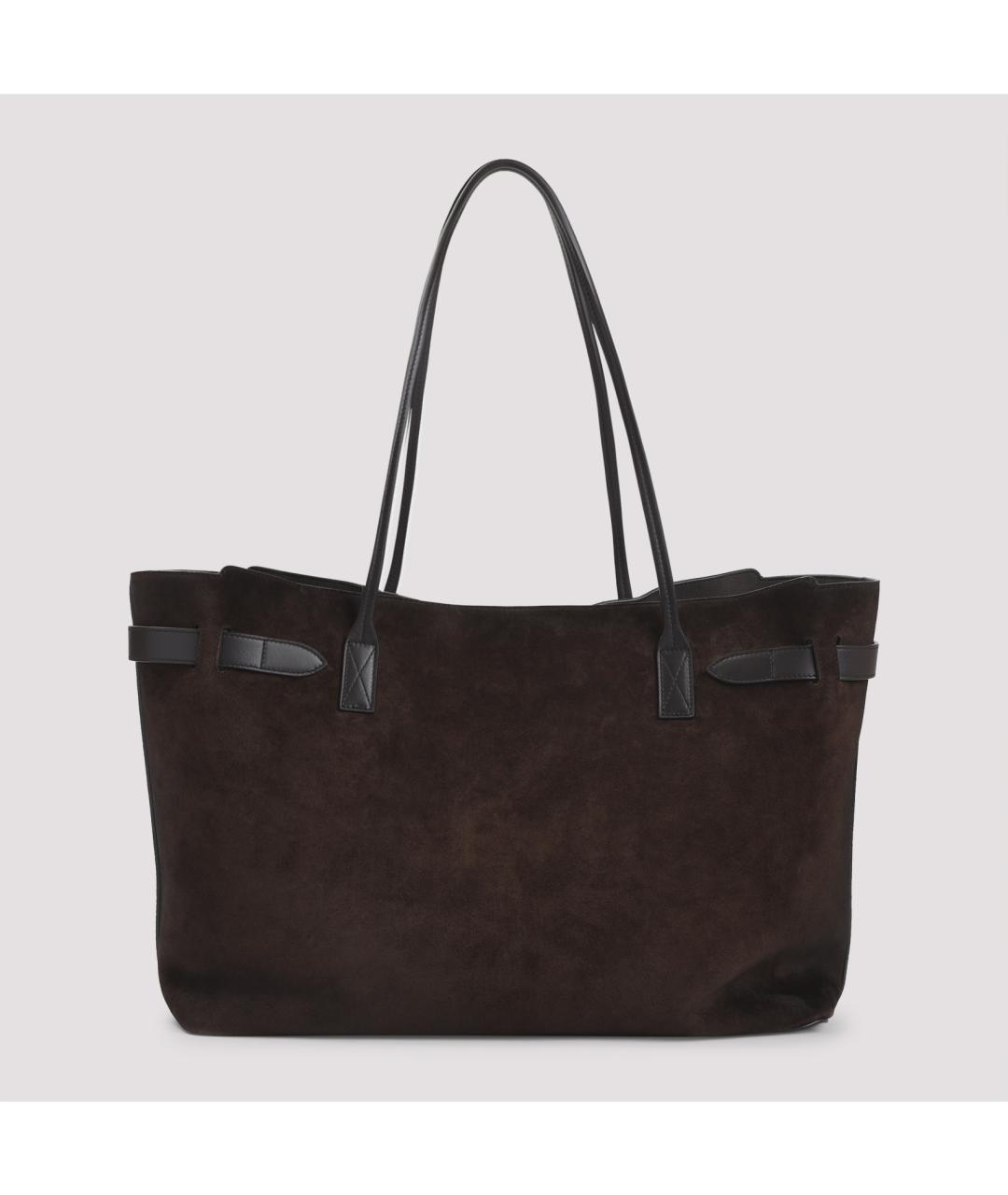 BALENCIAGA Коричневая замшевая сумка через плечо, фото 3