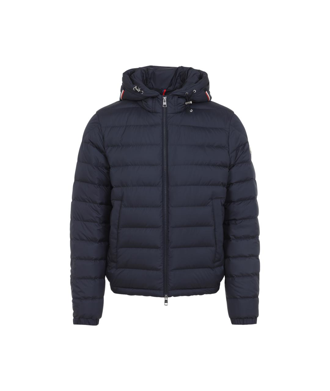 MONCLER Синяя полиэстеровая куртка, фото 1