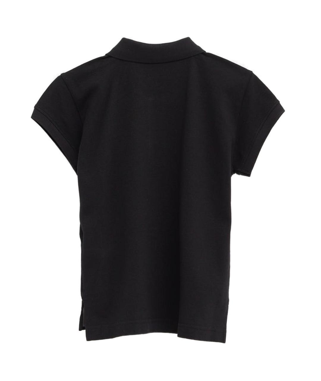 BALENCIAGA Черная полиэстеровая футболка, фото 3