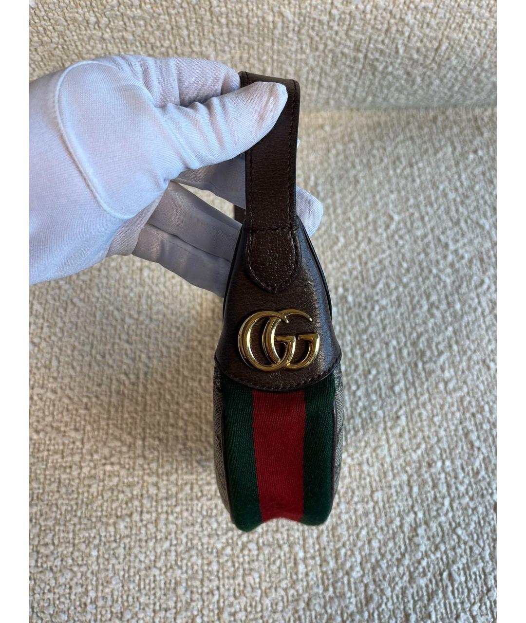 GUCCI Бежевая сумка с короткими ручками, фото 7