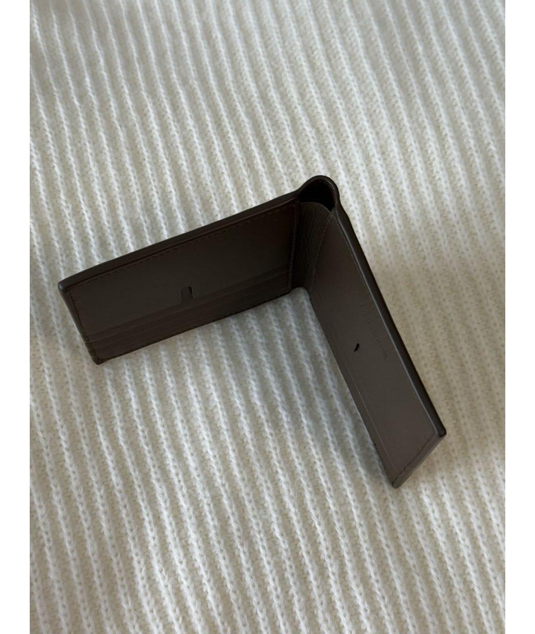 BURBERRY Бежевый кожаный кошелек, фото 5