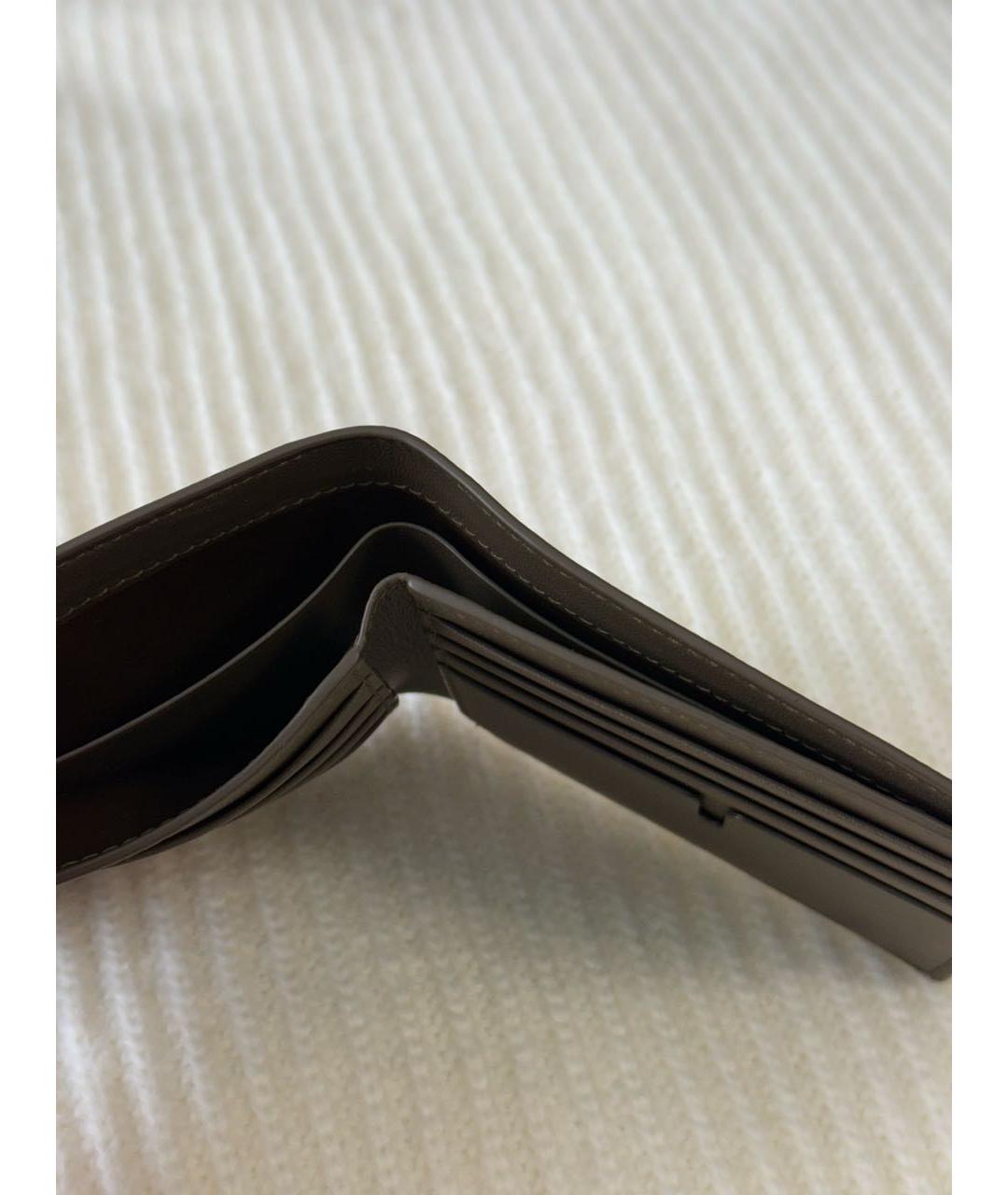 BURBERRY Бежевый кожаный кошелек, фото 6