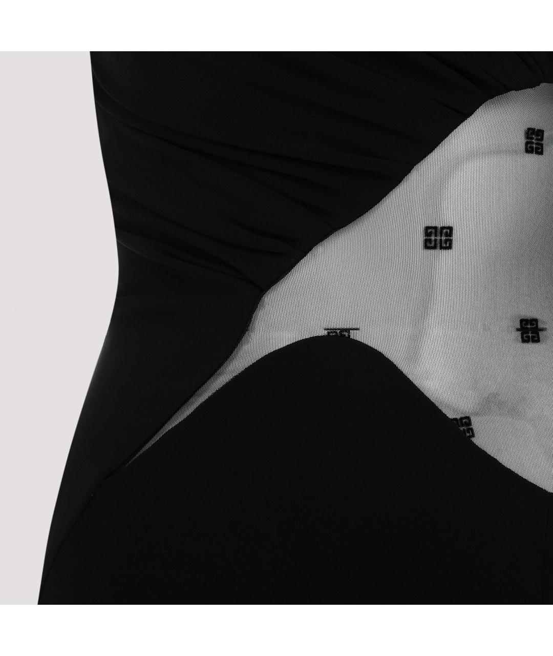 GIVENCHY Черное вискозное повседневное платье, фото 3