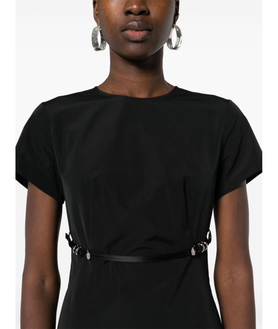 GIVENCHY Черное хлопковое повседневное платье, фото 3