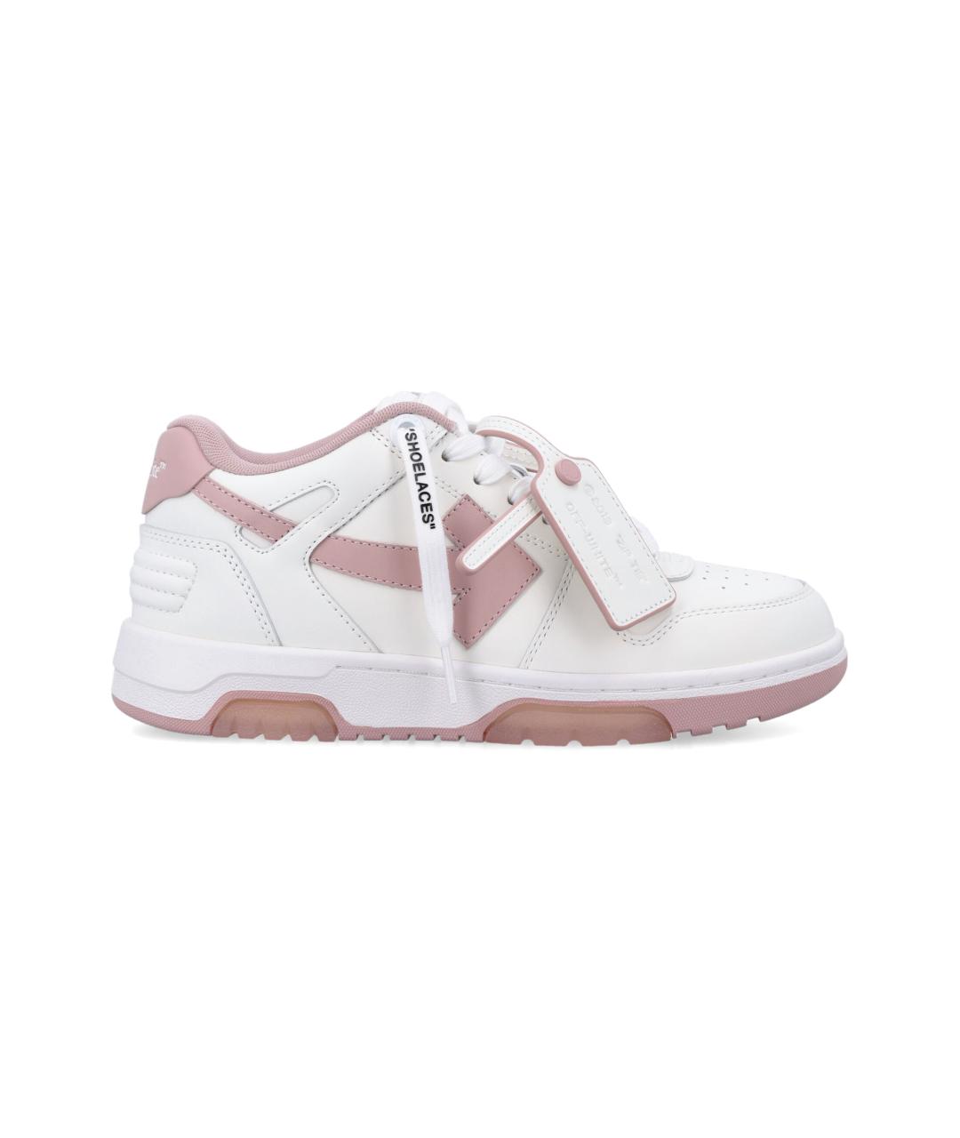 OFF-WHITE Белые кожаные кроссовки, фото 6