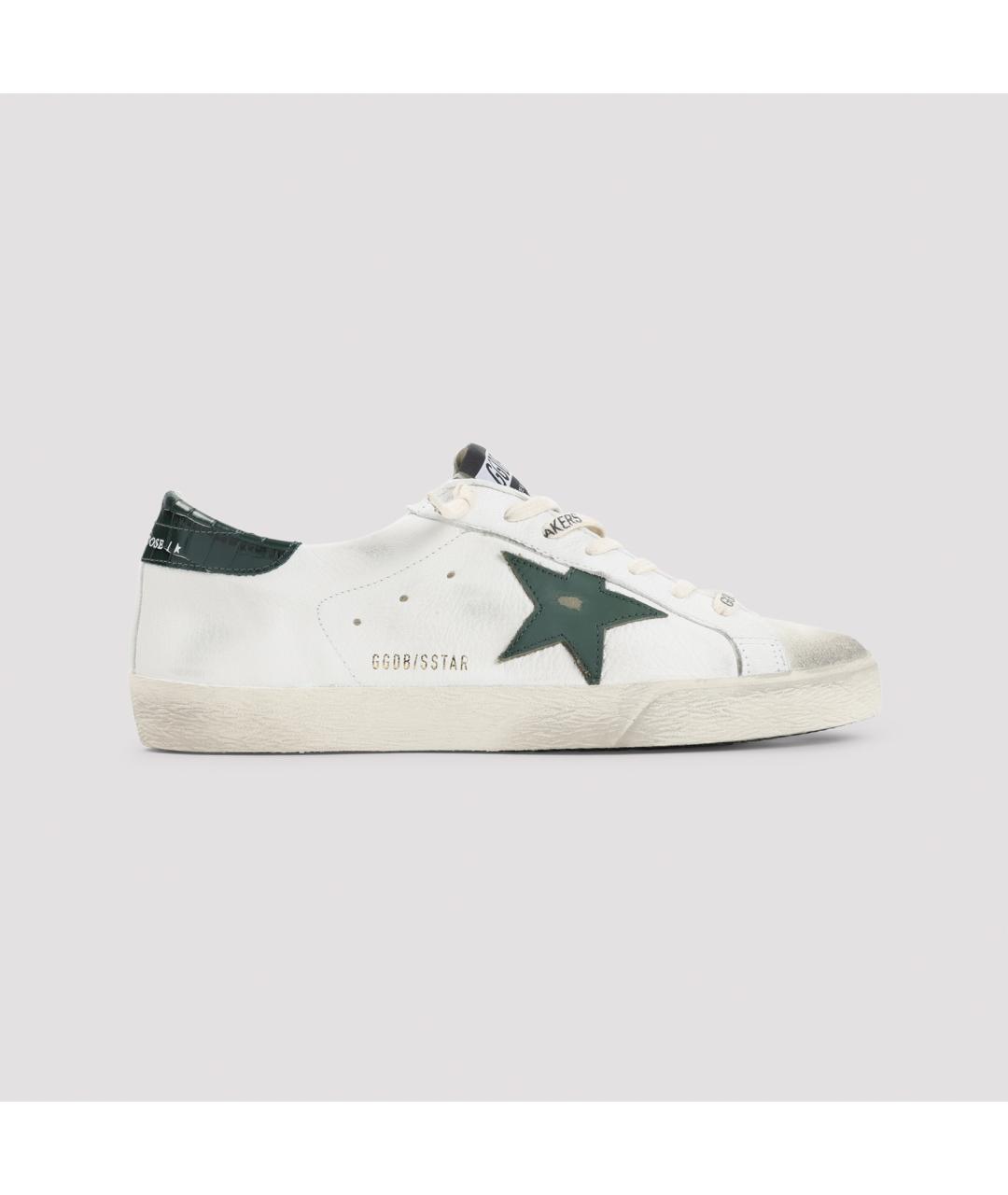 GOLDEN GOOSE DELUXE BRAND Белые кожаные низкие кроссовки / кеды, фото 2