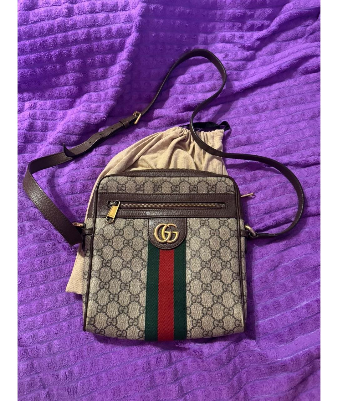 GUCCI Бежевая сумка на плечо, фото 9