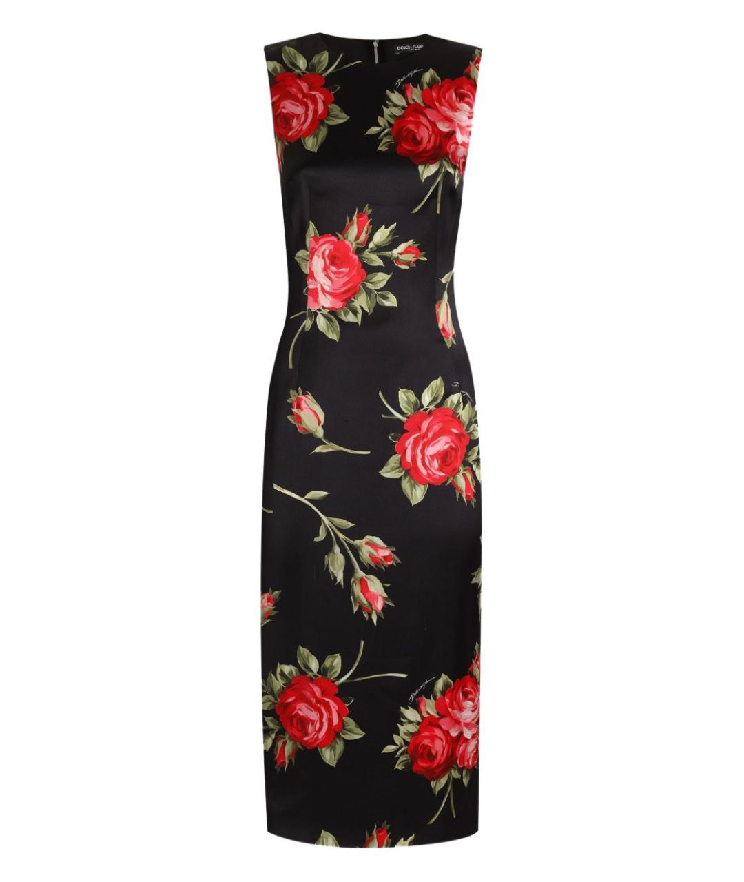DOLCE&GABBANA Черное вискозное повседневное платье, фото 1