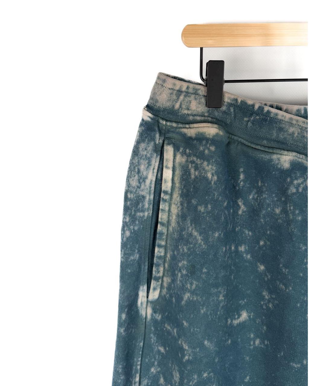 STONE ISLAND Синие хлопковые повседневные брюки, фото 3