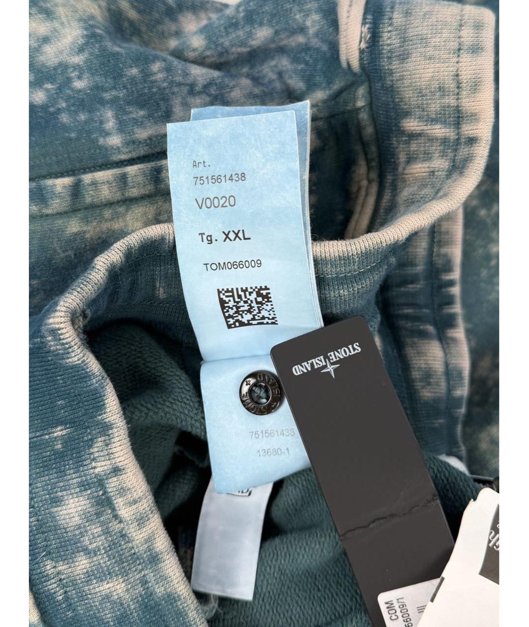 STONE ISLAND Синие хлопковые повседневные брюки, фото 6