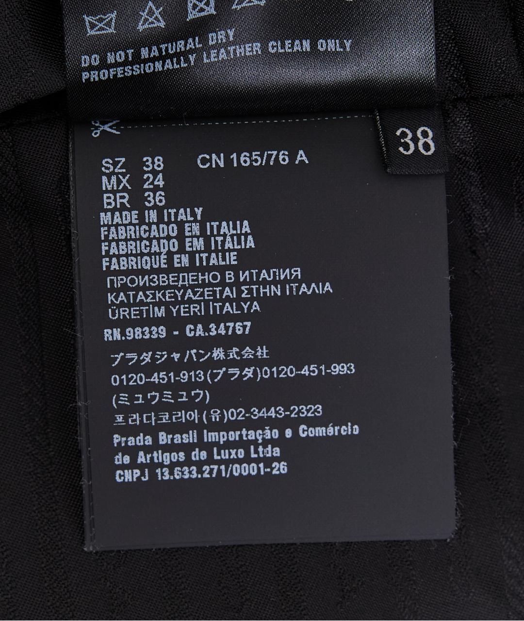 PRADA Черная кожаная куртка, фото 5