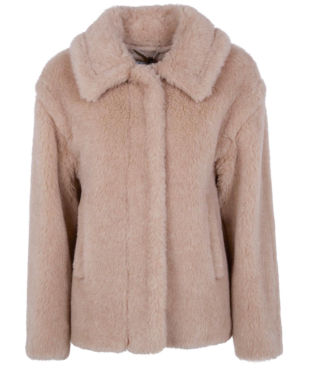 MAX MARA Бежевое шерстяное пальто, фото 1