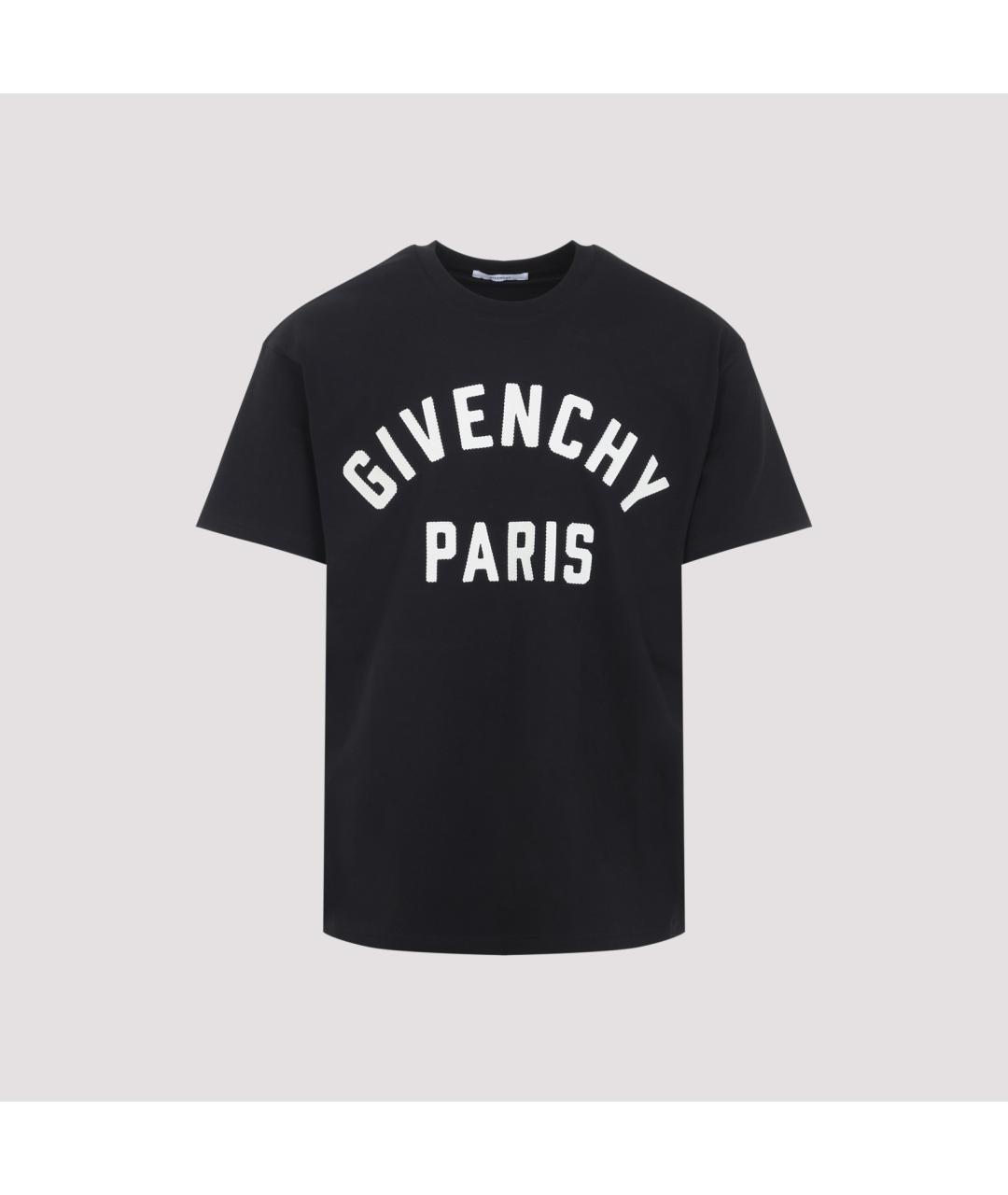 GIVENCHY Черная хлопковая футболка, фото 3