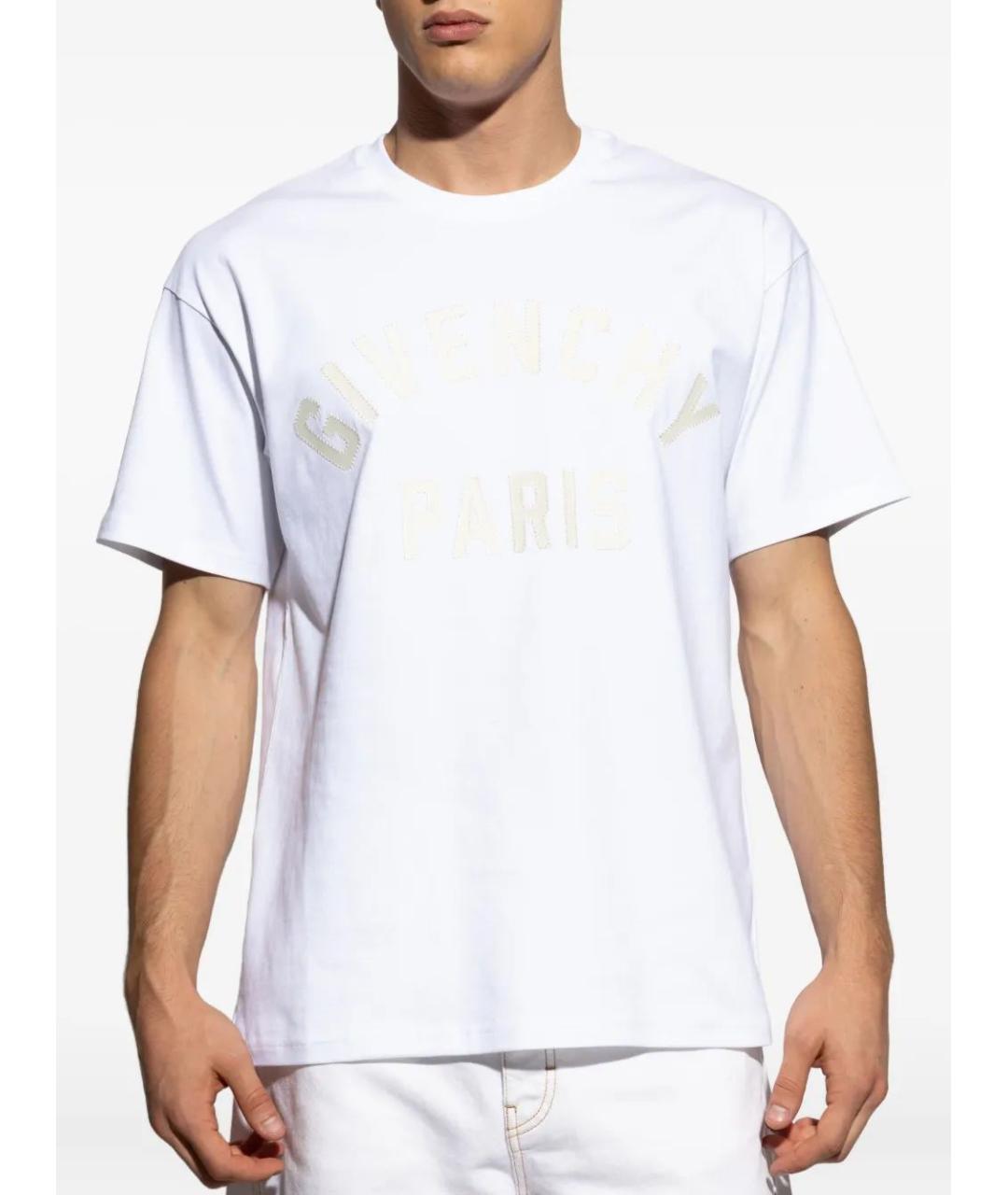 GIVENCHY Белая хлопковая футболка, фото 3