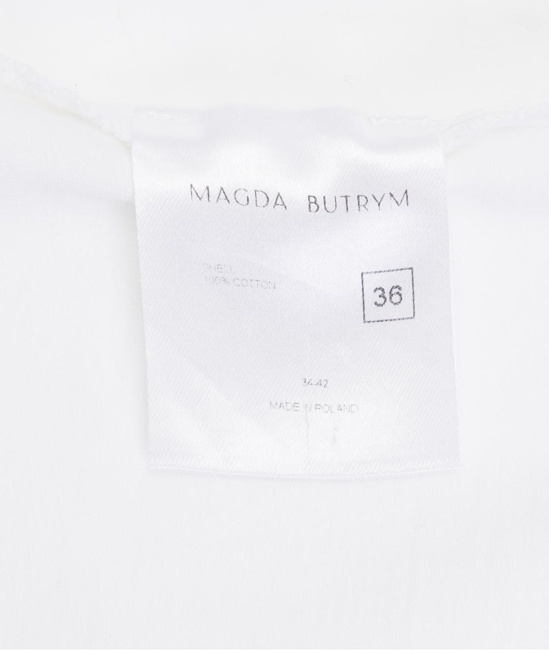 MAGDA BUTRYM Белая хлопковая футболка, фото 5