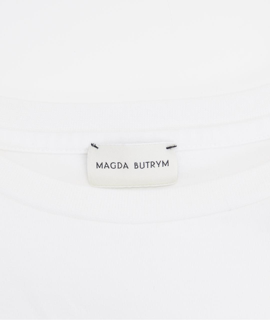 MAGDA BUTRYM Белая хлопковая футболка, фото 4