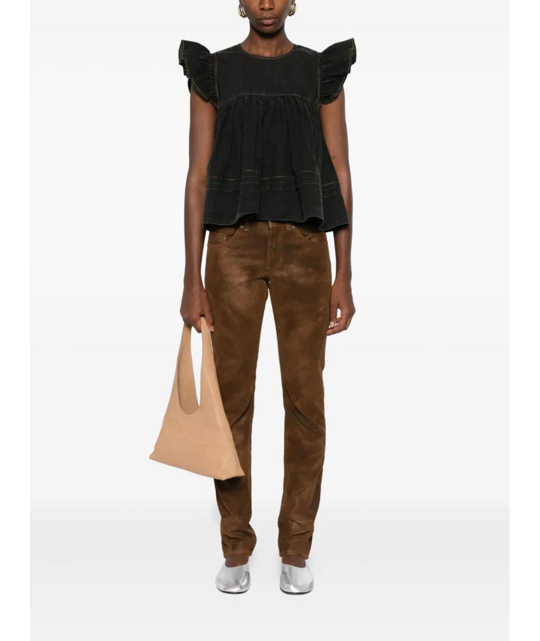 ISABEL MARANT Хлопковые прямые брюки, фото 2