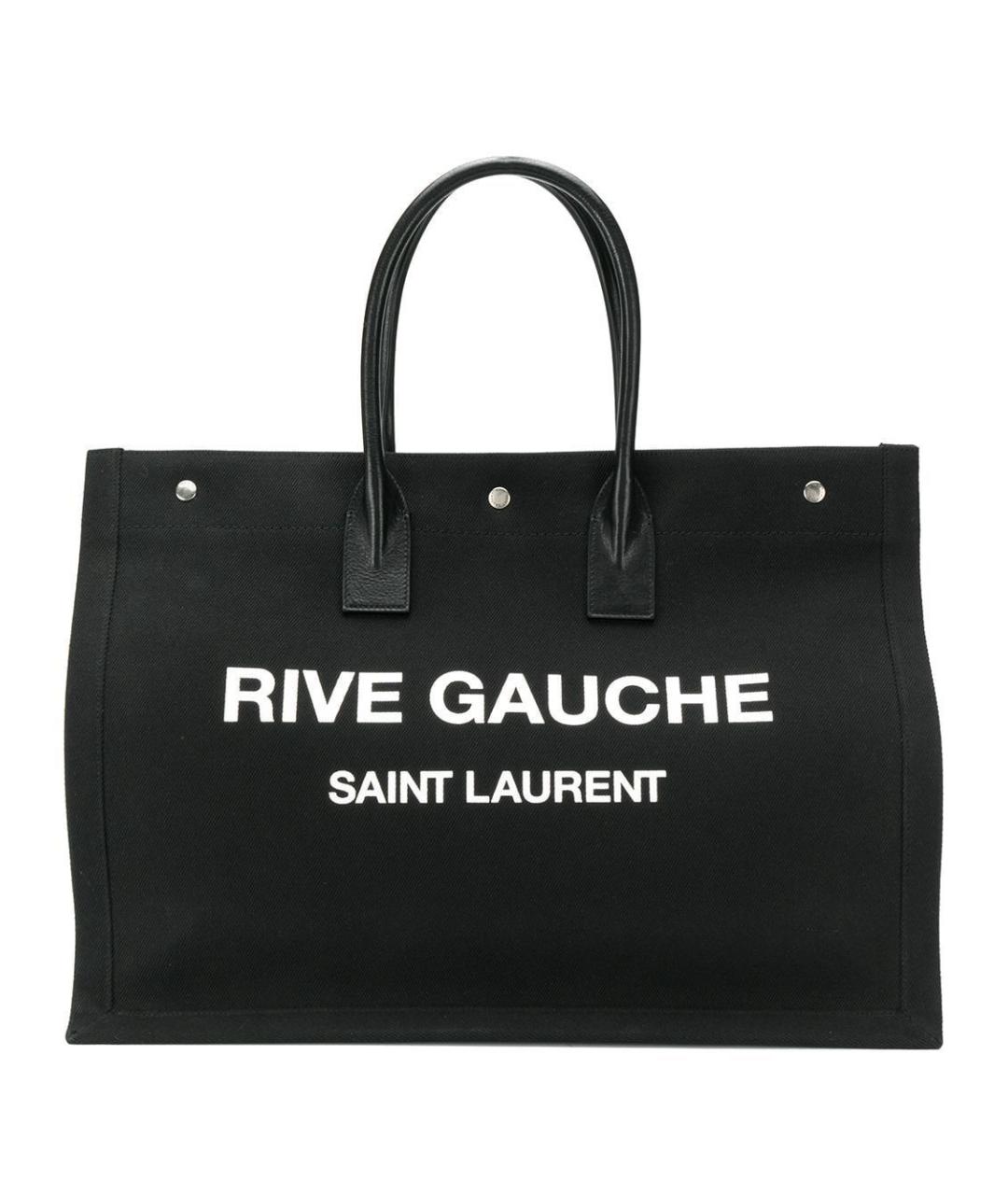 SAINT LAURENT Черная сумка тоут, фото 1