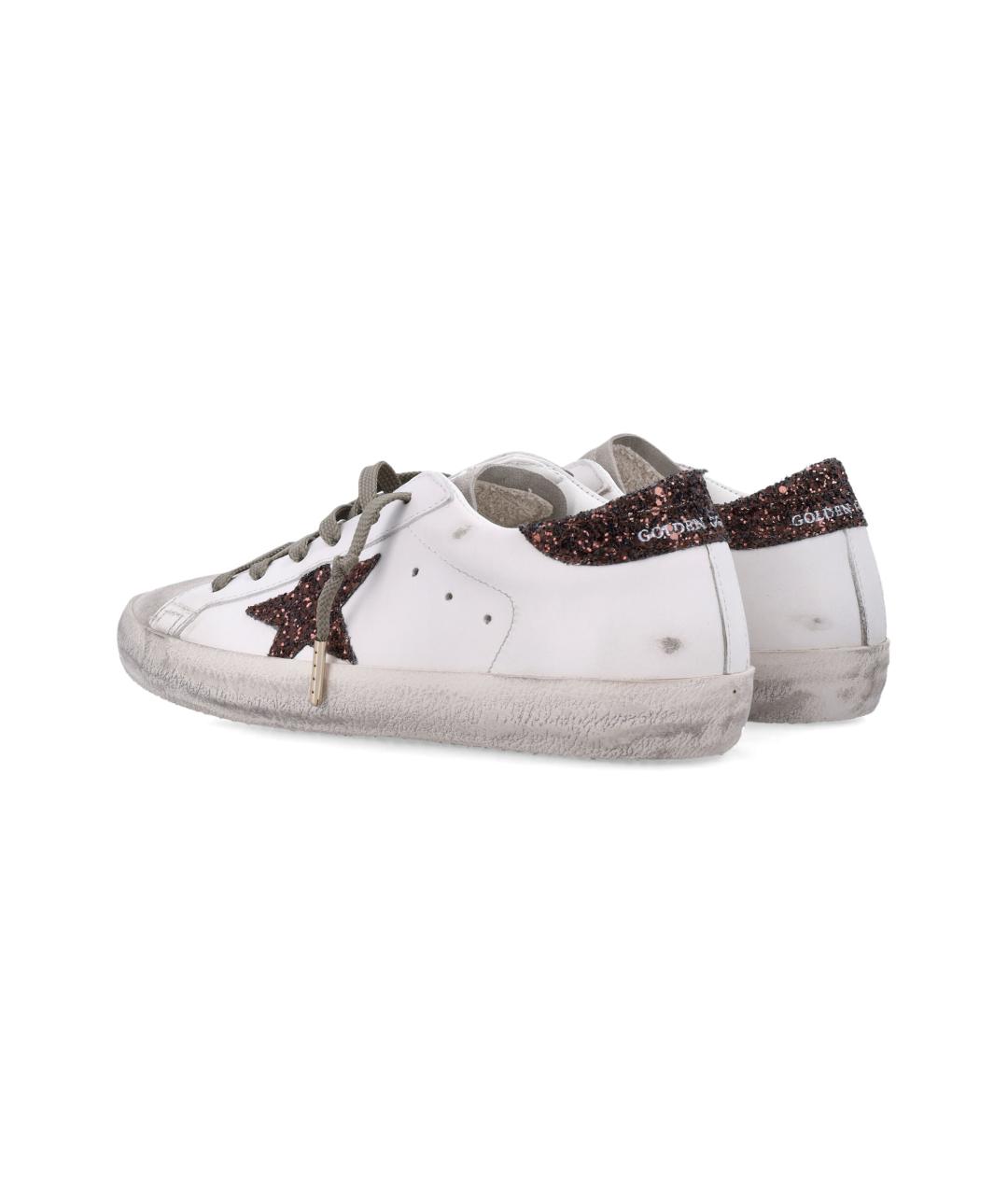 GOLDEN GOOSE DELUXE BRAND Белые кожаные кроссовки, фото 4
