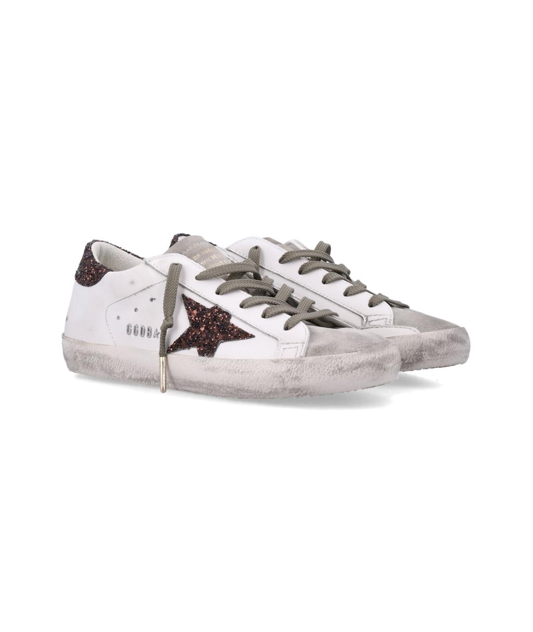 GOLDEN GOOSE DELUXE BRAND Белые кожаные кроссовки, фото 3