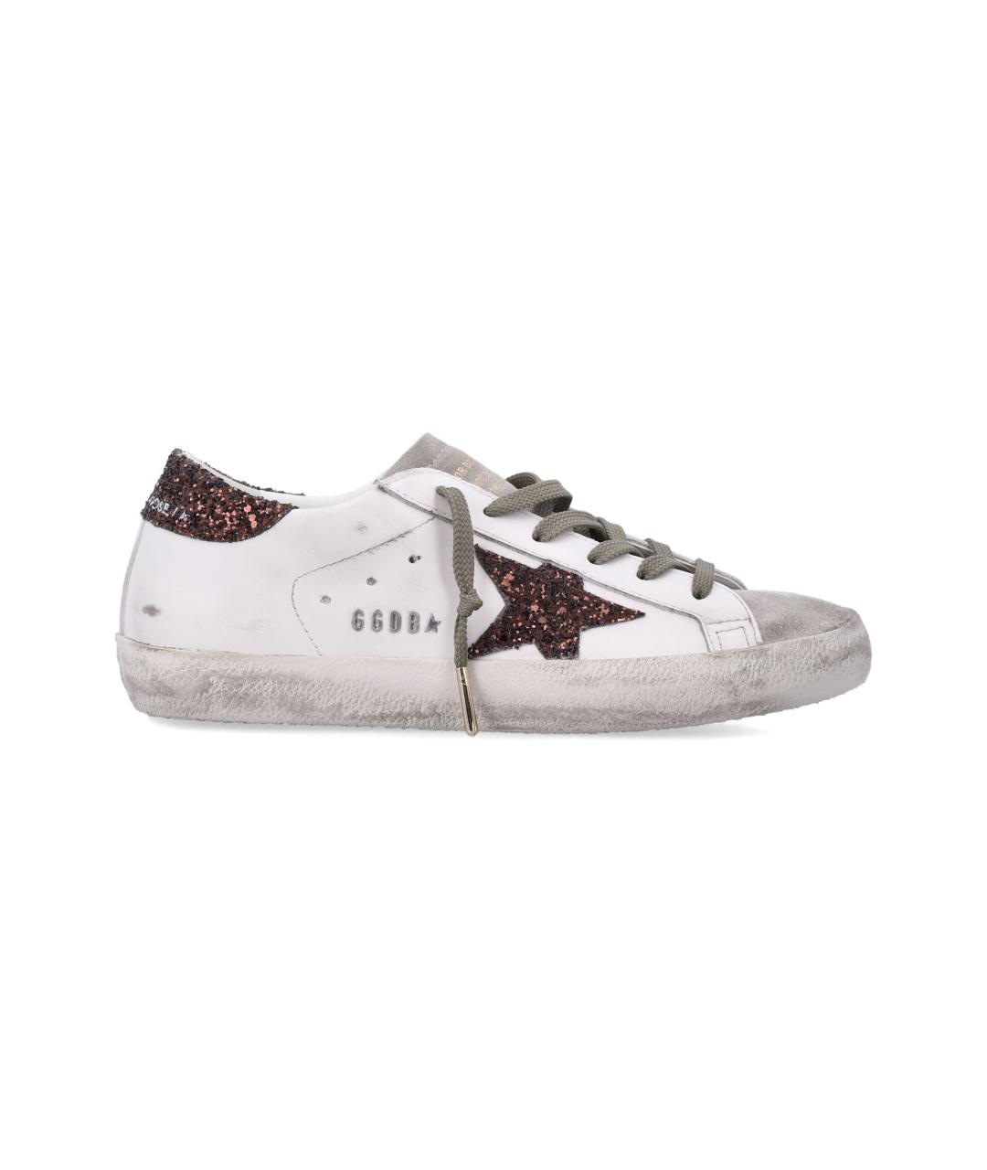 GOLDEN GOOSE DELUXE BRAND Белые кожаные кроссовки, фото 5