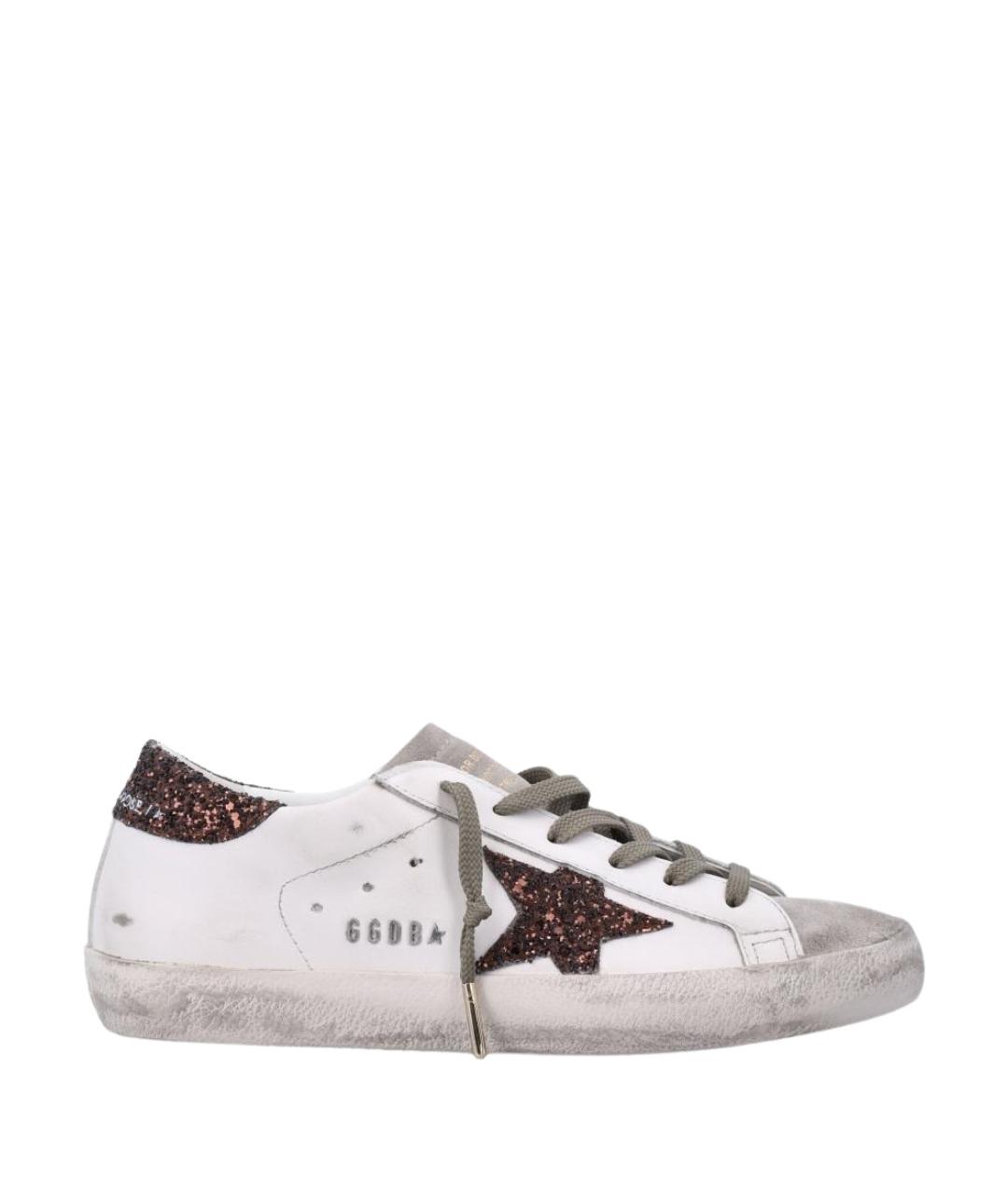 GOLDEN GOOSE DELUXE BRAND Белые кожаные кроссовки, фото 1