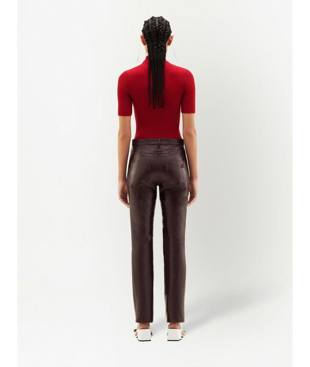 COURREGES Красная хлопковая футболка, фото 4