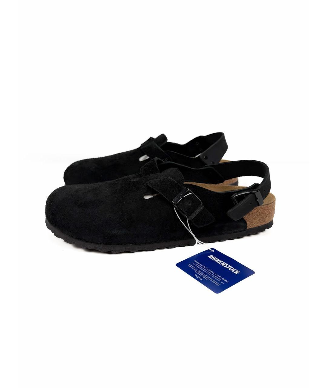 BIRKENSTOCK Черные замшевые сандалии, фото 7