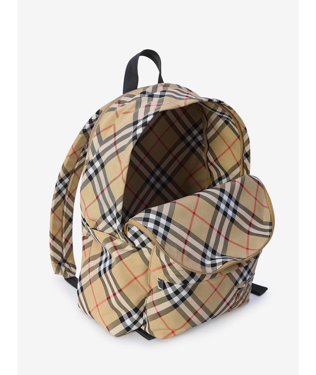 BURBERRY Бежевый тканевый рюкзак, фото 5
