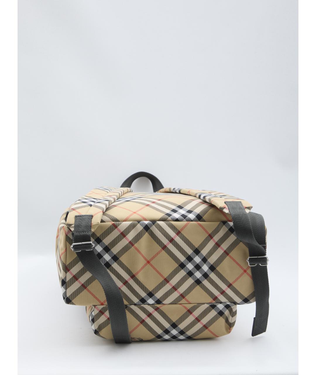 BURBERRY Бежевый тканевый рюкзак, фото 3