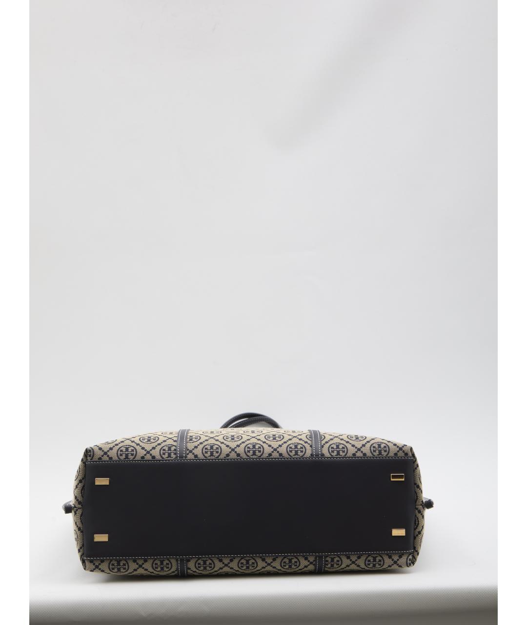 TORY BURCH Синяя хлопковая сумка тоут, фото 3
