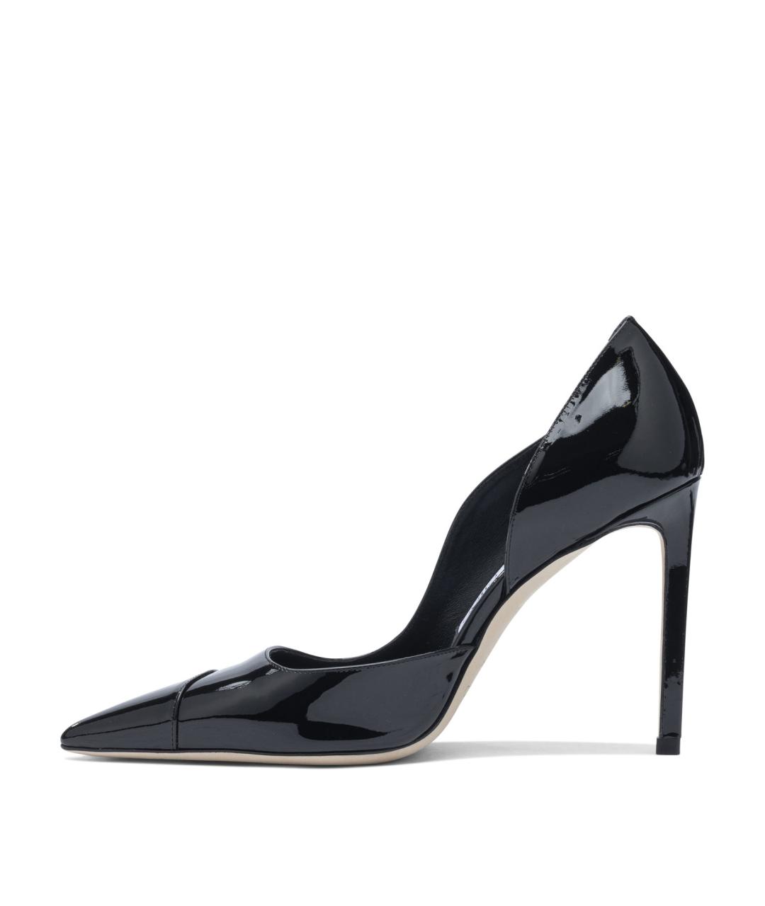 JIMMY CHOO Черные туфли из лакированной кожи, фото 3