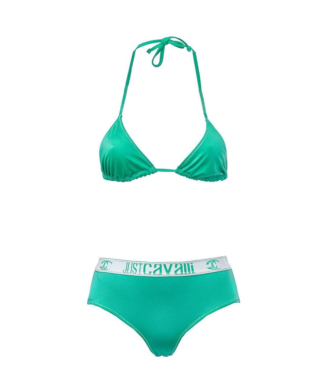 JUST CAVALLI Зеленый полиамидовый купальник, фото 9