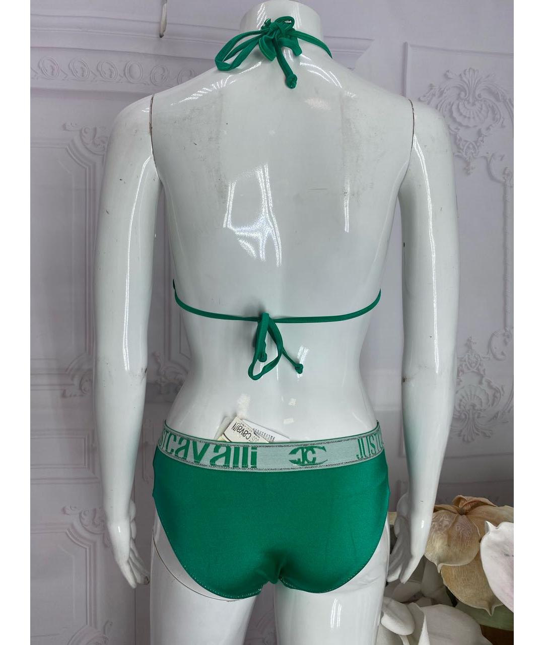 JUST CAVALLI Зеленый полиамидовый купальник, фото 2