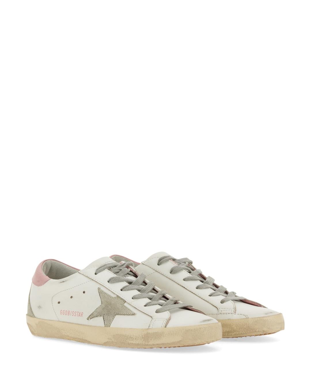 GOLDEN GOOSE DELUXE BRAND Белые кожаные кроссовки, фото 5