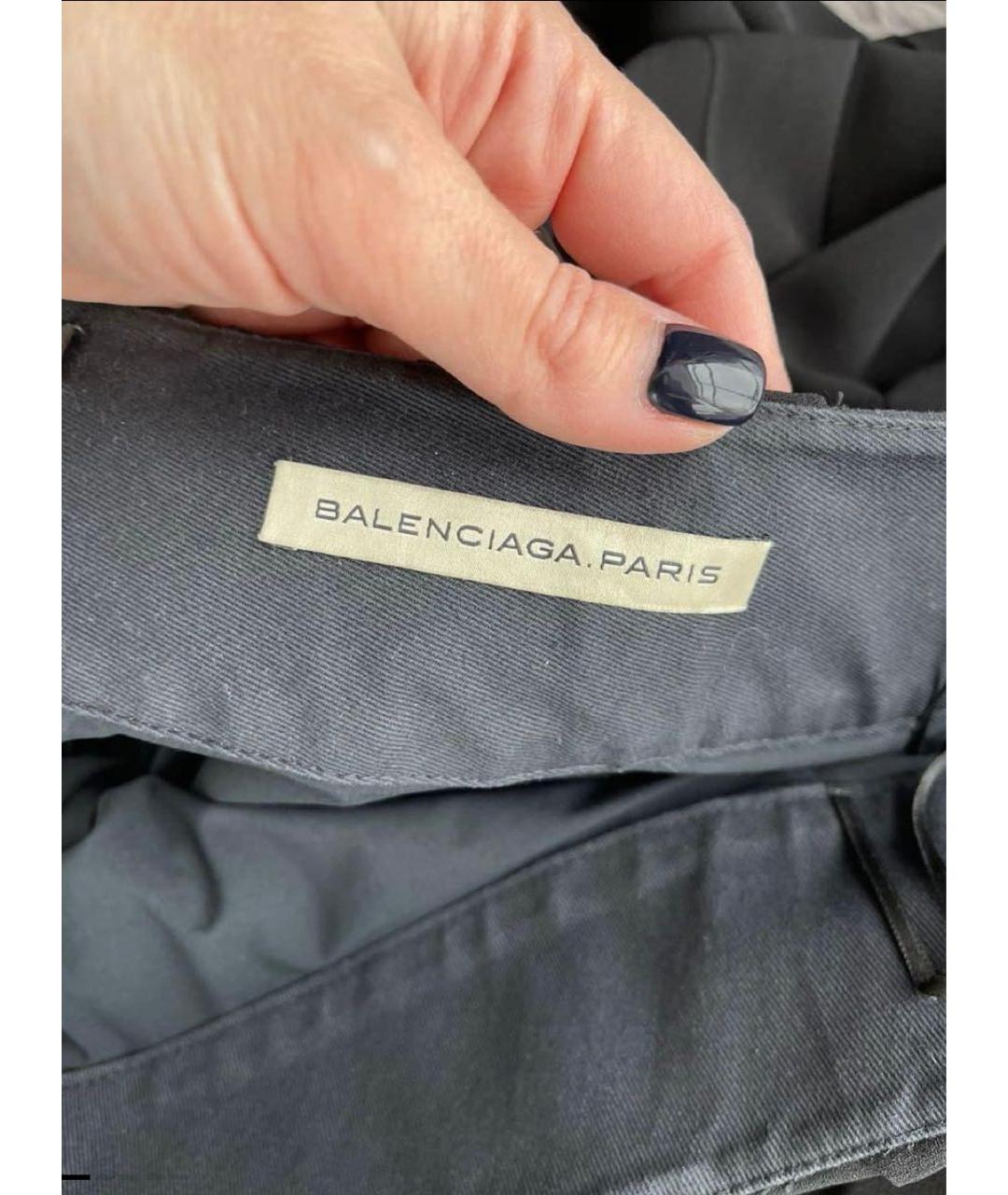 BALENCIAGA Черная шелковая юбка макси, фото 4