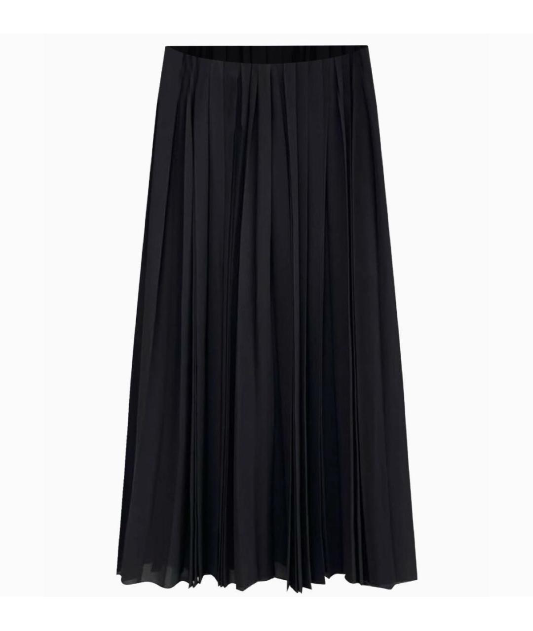 BALENCIAGA Черная шелковая юбка макси, фото 7