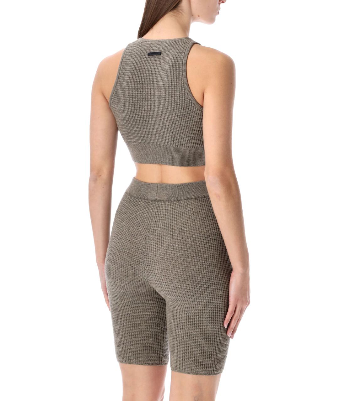 FEAR OF GOD ESSENTIALS Серая полиэстеровая майка, фото 2