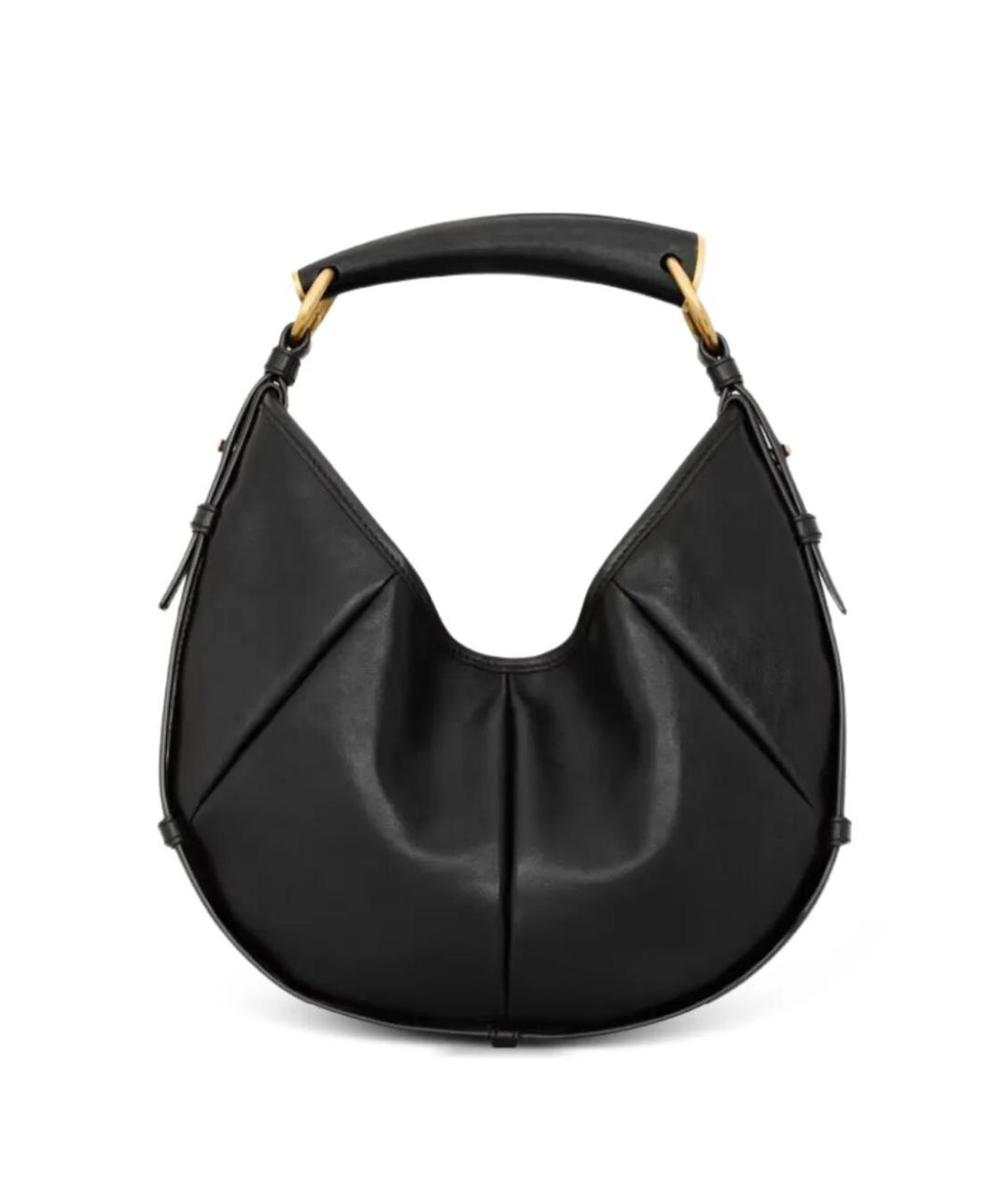 SAINT LAURENT Черная кожаная сумка через плечо, фото 1