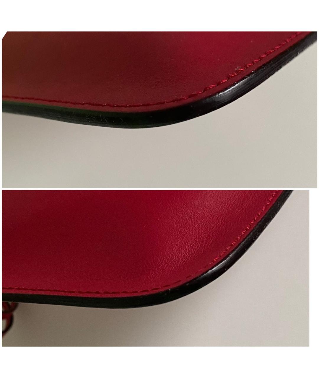 CHRISTIAN DIOR Красная кожаная косметичка, фото 8