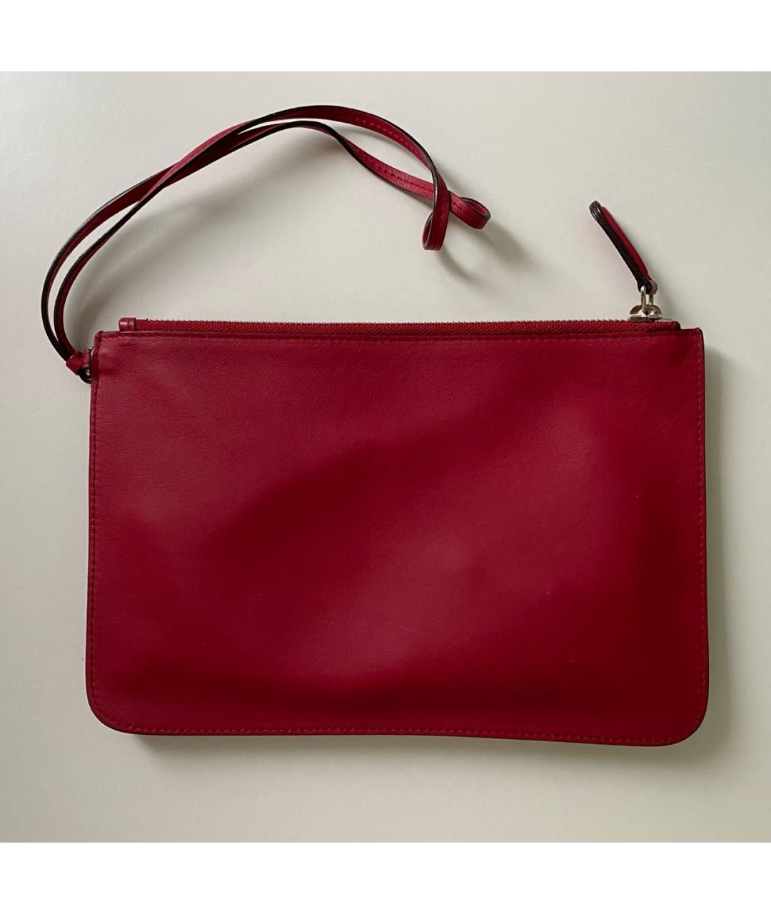 CHRISTIAN DIOR Красная кожаная косметичка, фото 3