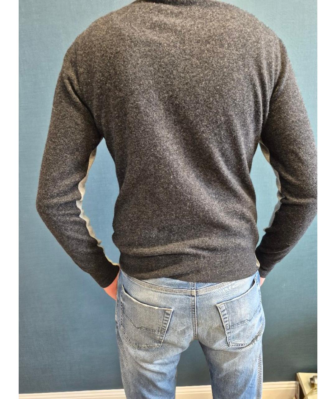 BALLANTYNE Серый шерстяной джемпер / свитер, фото 4