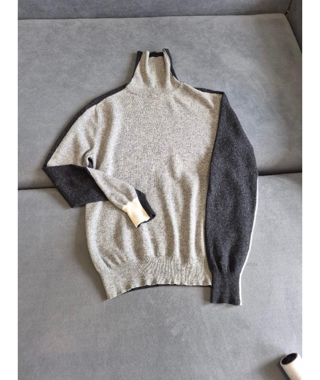 BALLANTYNE Серый шерстяной джемпер / свитер, фото 2